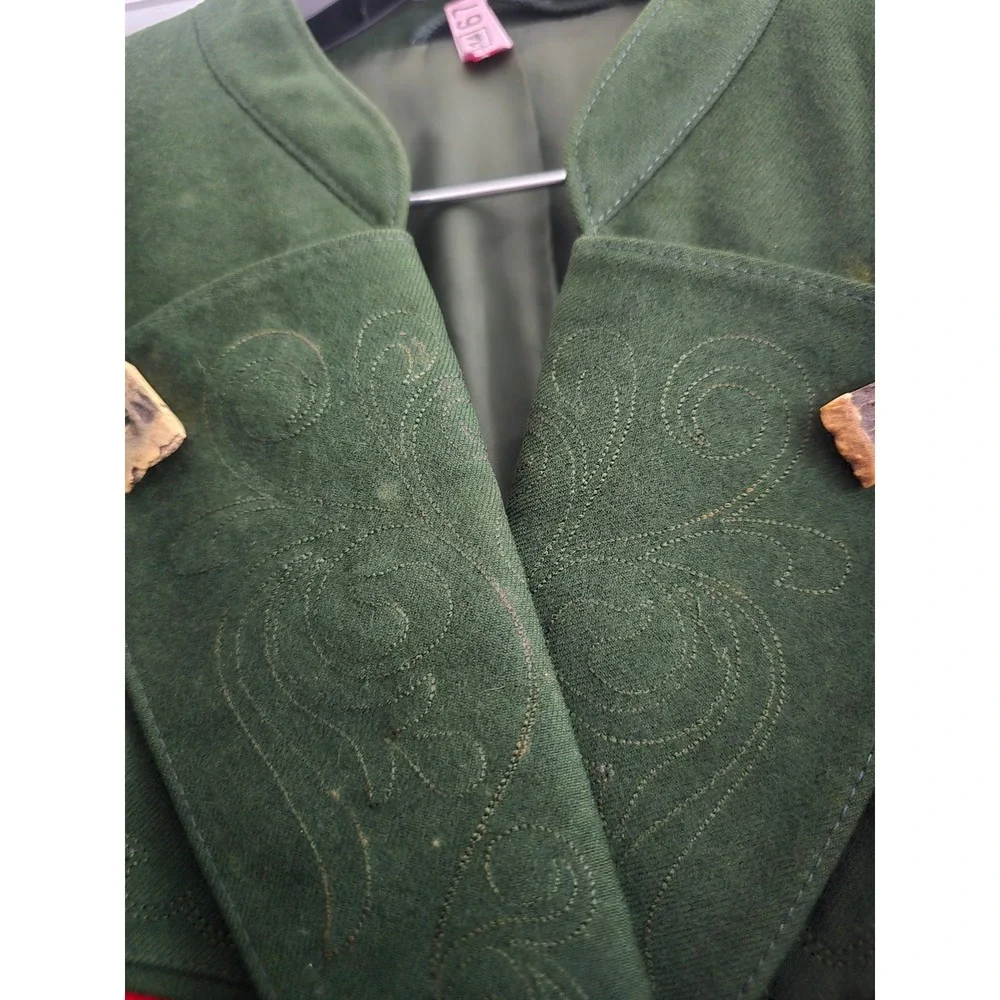VTG LodenFrey Forest Green Pure Wool Tracten Austrian Jacket